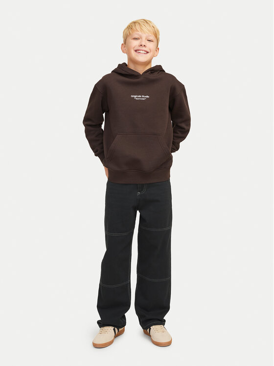 Jack&Jones Junior Jack&Jones Junior Штани з тканини Bill 12273943 Чорний Baggy Fit