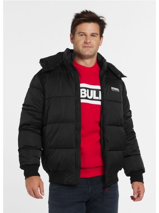 PITBULL PITBULL Kurtka zimowa Walpen II S Czarny Regular Fit