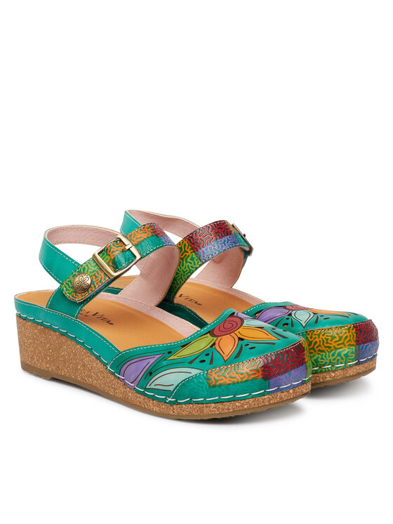 Laura Vita Laura Vita Босоніжки Facscineo 02 Зелений