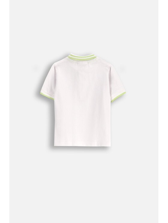 Coccodrillo Coccodrillo Polo WC5143601MBN-001 Biały Regular Fit