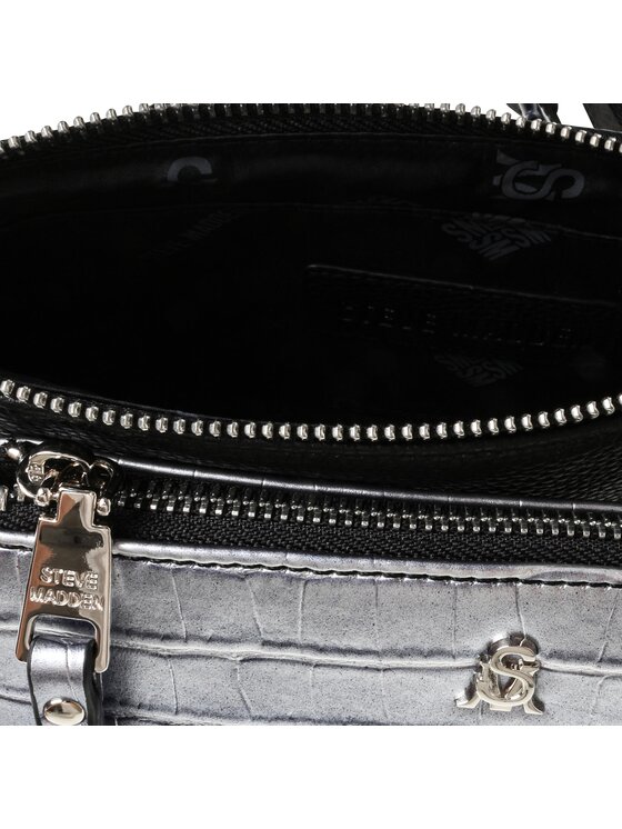 Steve Madden Steve Madden Дамска чанта Bamanza SM13001385-02002-BSL Сребрист