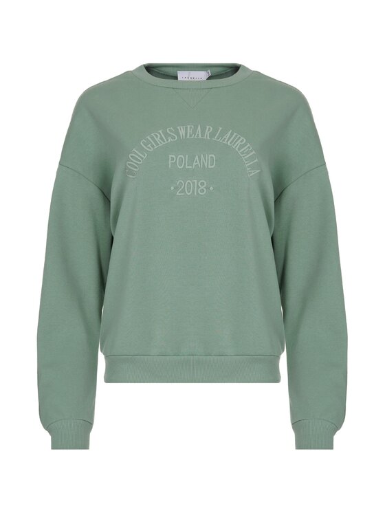 LAURELLA LAURELLA Mikina 1TU024 Zelená Regular Fit