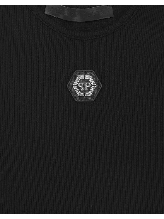PHILIPP PLEIN PHILIPP PLEIN Tank top 28153 Czarny Basic Fit