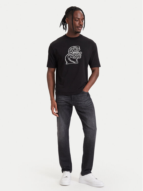 KARL LAGERFELD KARL LAGERFELD Jeansy 265512 564889 Czarny Tapered Fit
