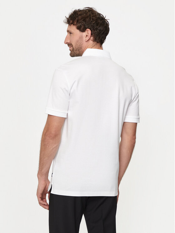 BOSS Boss Tricou polo Parlay 143 50515596 Alb Regular Fit