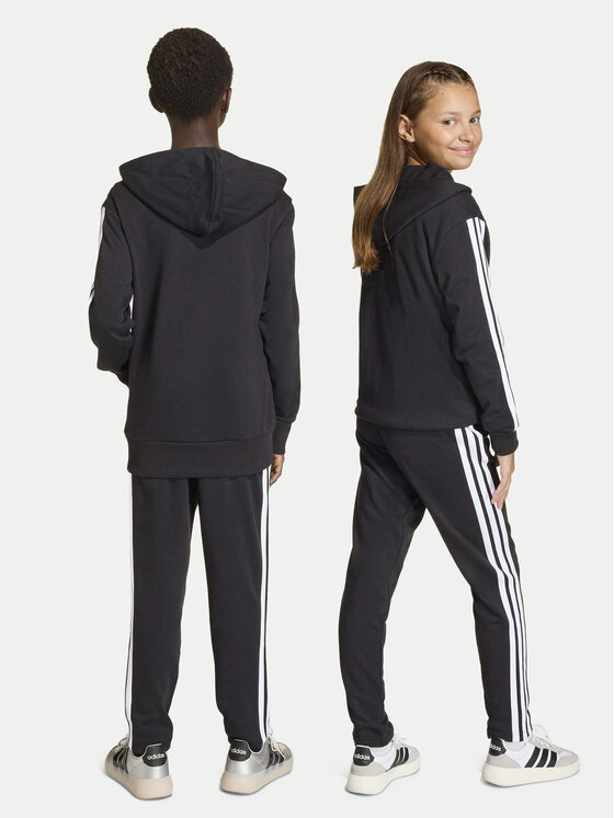 adidas adidas Φόρμα Seasonal Essentials Tiberio 3 Stripes French Terry KC6415 Μαύρο Regular Fit