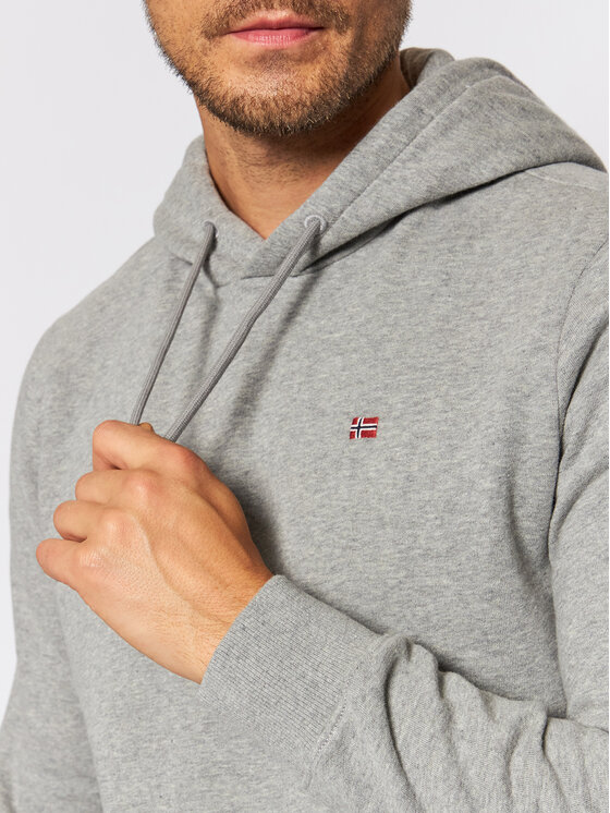 Napapijri Napapijri Mikina Balis NP0A4FQV Šedá Regular Fit