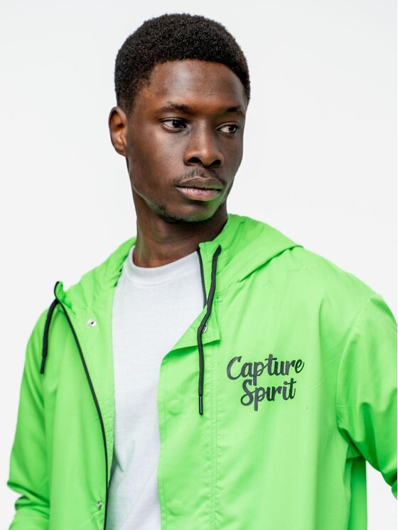 Catch Catch Kurtka przeciwdeszczowa Kurtka Przejściowa Przeciwdeszczowa Męska Jasna Zielona Catch Inspire XL Zielony Regular Fit