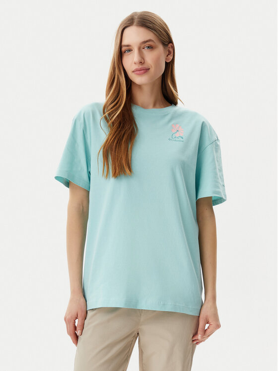 Columbia Columbia Tricou Rolling Bend™ Graphic 2120031 Albastru Oversize