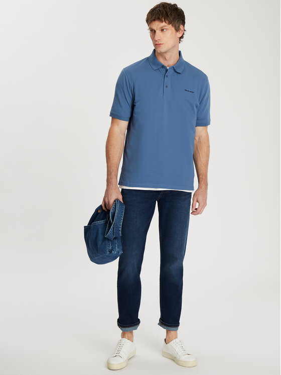 Cross Jeans Cross Jeans Polo 16081-005 Niebieski Regular Fit