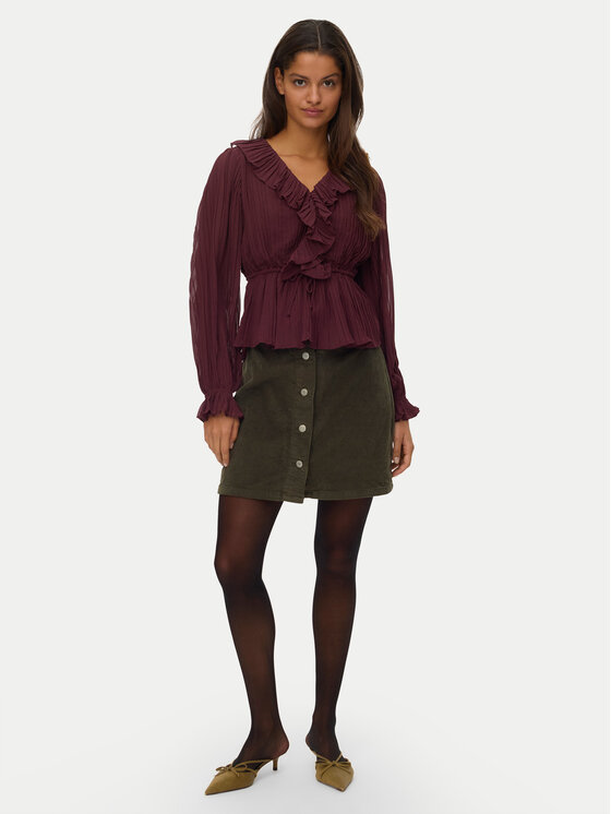 Vero Moda Vero Moda Miniszoknya Etta 10315342 Zöld Regular Fit