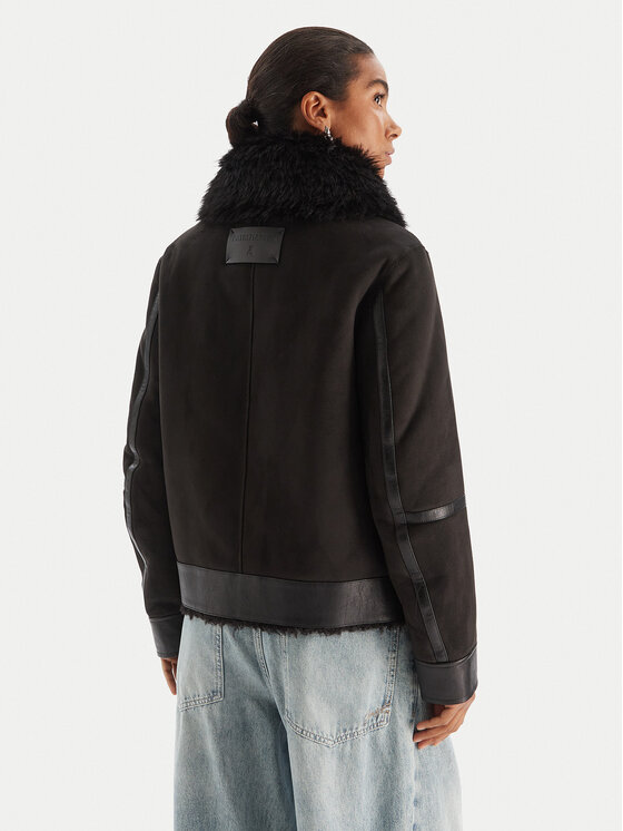 Patrizia Pepe Patrizia Pepe Дублянка 2O0176 E075 Чорний Regular Fit