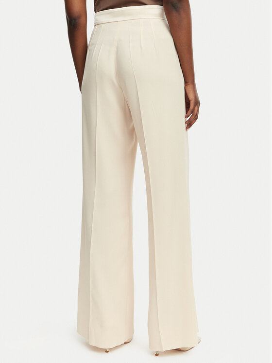 Marella Marella Pantaloni din material Stampa 2613131032 Bej Straight Fit