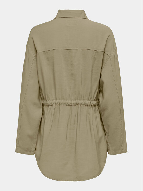 ONLY ONLY Marškinių švarkas Nadine 15308614 Chaki Regular Fit