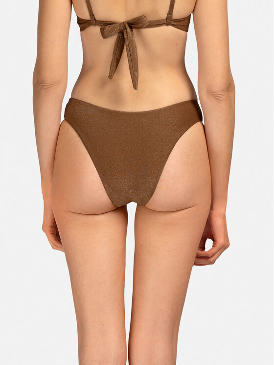Miss Lou Miss Lou Dół od bikini D-LG3-BR Brązowy