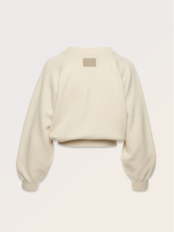 La Mania La Mania Maglione CURTSY Bianco Classic Fit