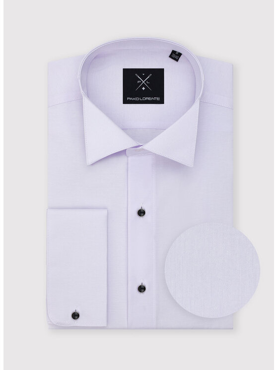Pako Lorente Pako Lorente Koszula P22SF-1X-163 Fioletowy Slim Fit