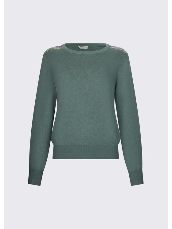 Liu Jo Liu Jo Maglione TA6043MS59L76009 Verde Regular Fit