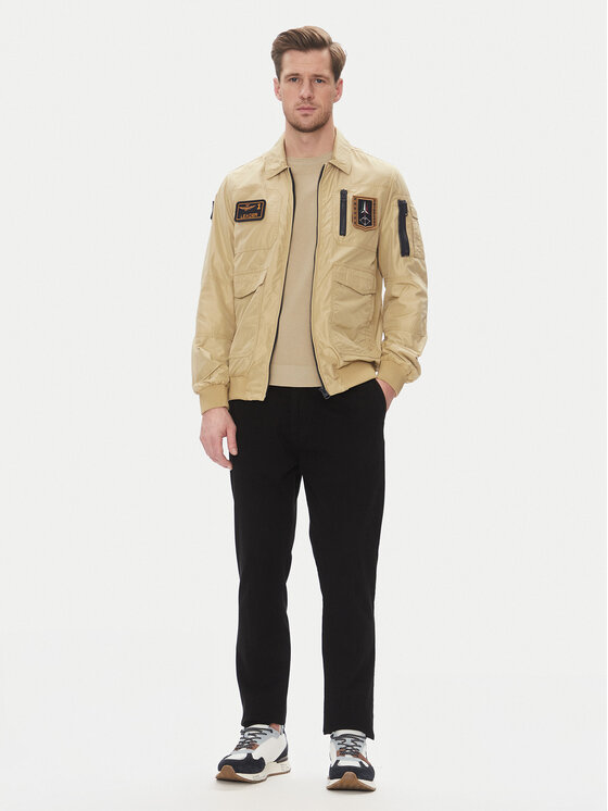 Aeronautica Militare Aeronautica Militare Μπουφάν μεταβατικό 251AB2071CT3081 Μπεζ Regular Fit