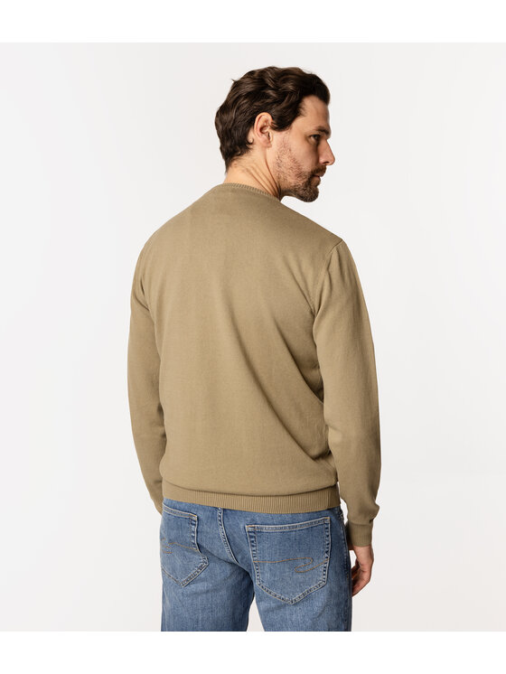 Lee Cooper Lee Cooper Sweter ADAM Khaki Regular Fit