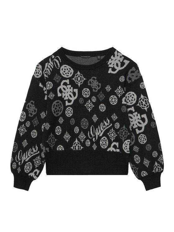 Guess Guess Pullover J6BR18 Z1352 Schwarz Regular Fit