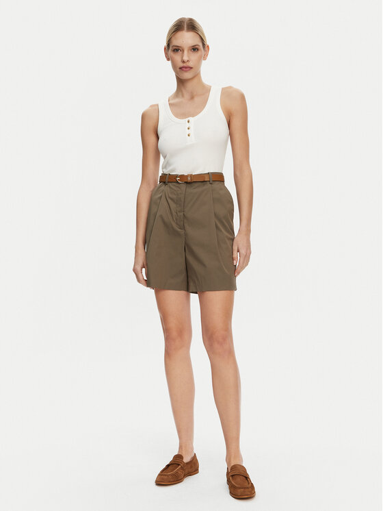 Tommy Hilfiger Tommy Hilfiger Bermuda kratke hlače WW0WW44764 Rjava Relaxed Fit