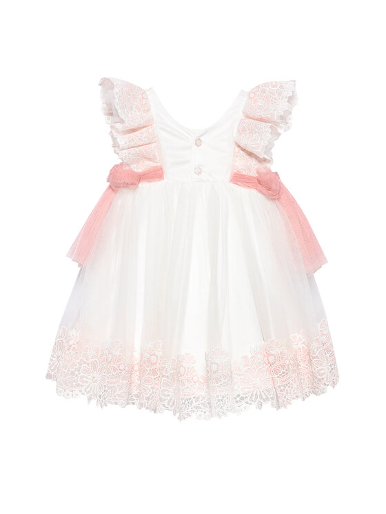 Abel & Lula Abel & Lula Елегантна рокля 5006 Бял Regular Fit