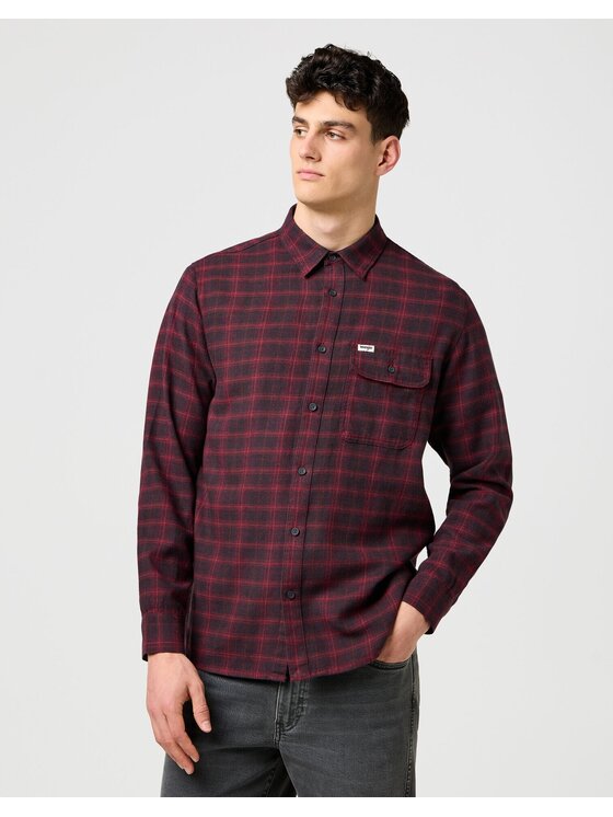 Wrangler Wrangler Hemd 1 PKT FLANNEL SHIRT Bunt Relaxed Fit