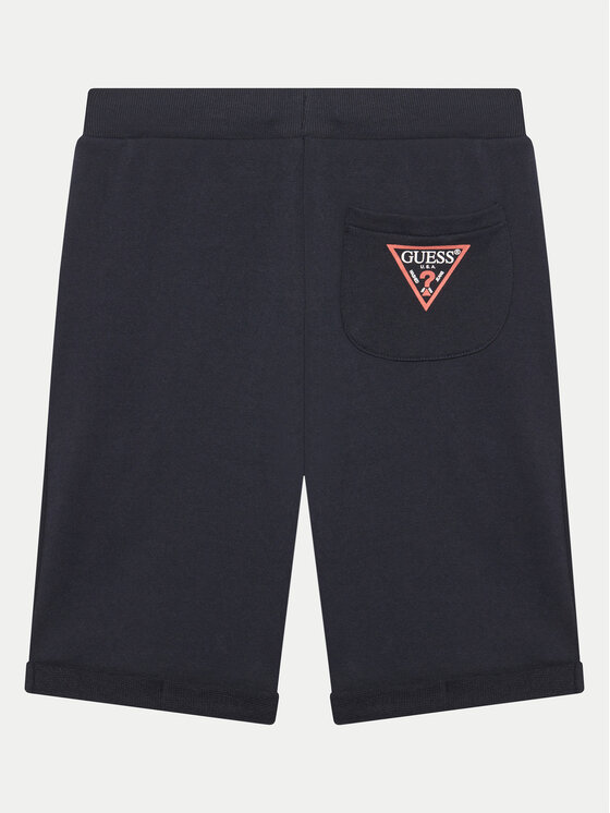 Guess Guess Pantalon scurți din material L93Q25 KAUG0 Bleumarin Regular Fit