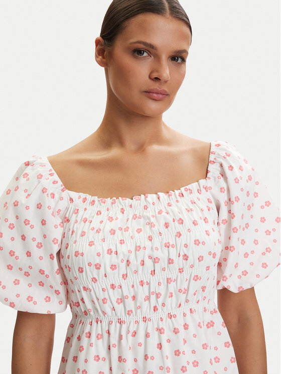 Roxy Roxy Poletna obleka W126-RXLDS-1030-01P Bela Regular Fit