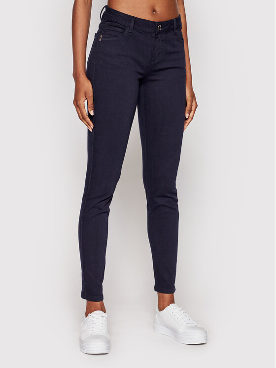 Morgan Morgan Jeansy 201-PETRA.N Tmavomodrá Skinny Fit