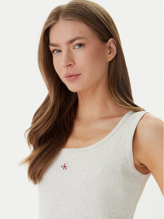 Calvin Klein Jeans Calvin Klein Jeans Sukienka codzienna LV047F257G Beżowy Slim Fit