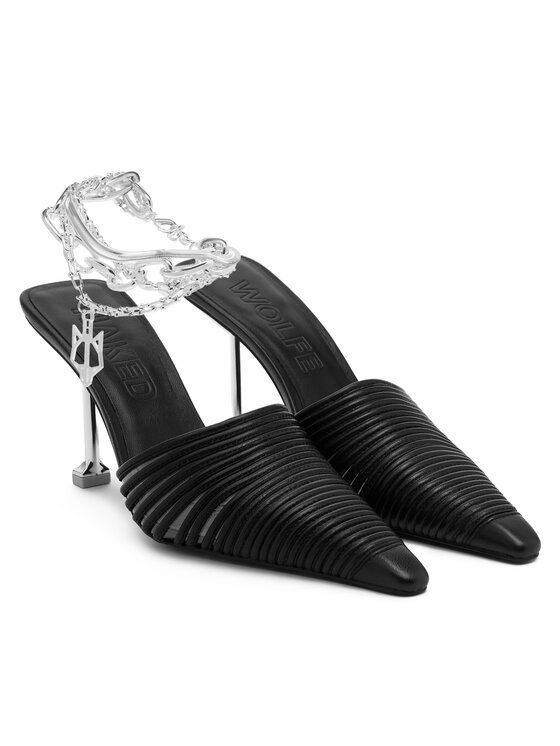 Naked Wolfe Naked Wolfe Şlapi Chromed 00007 Negru