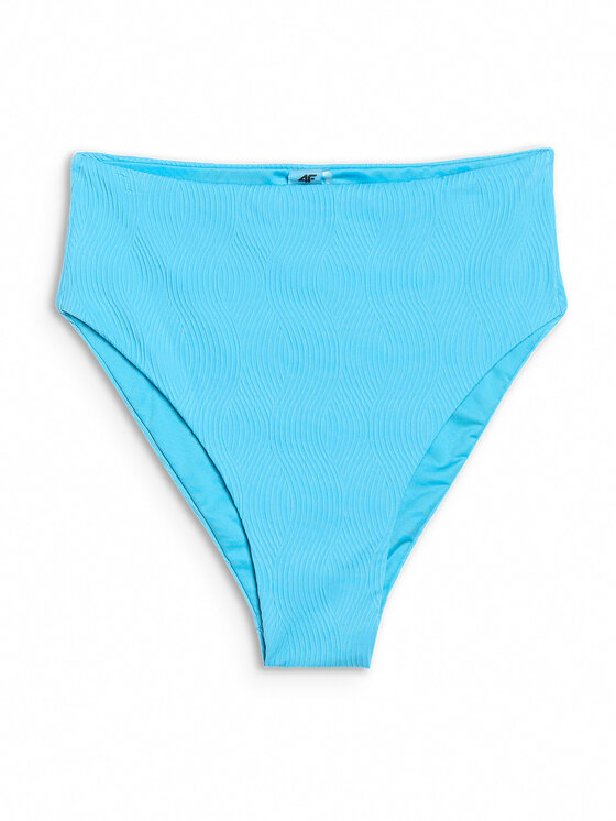 4F 4F Dół od bikini SWIMWEAR MIDSHOP TEXTILE Turkusowy