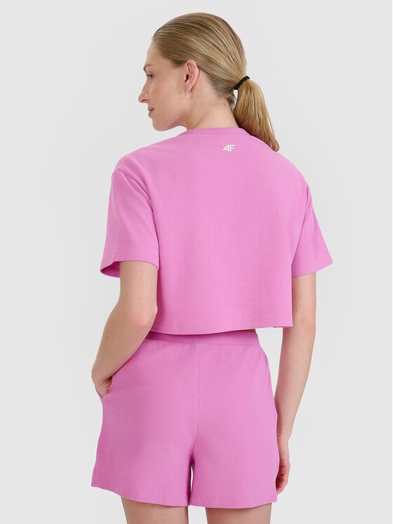 4F 4F T-shirt 4FWSS25TTSHF1977-54S Rosa Regular Fit