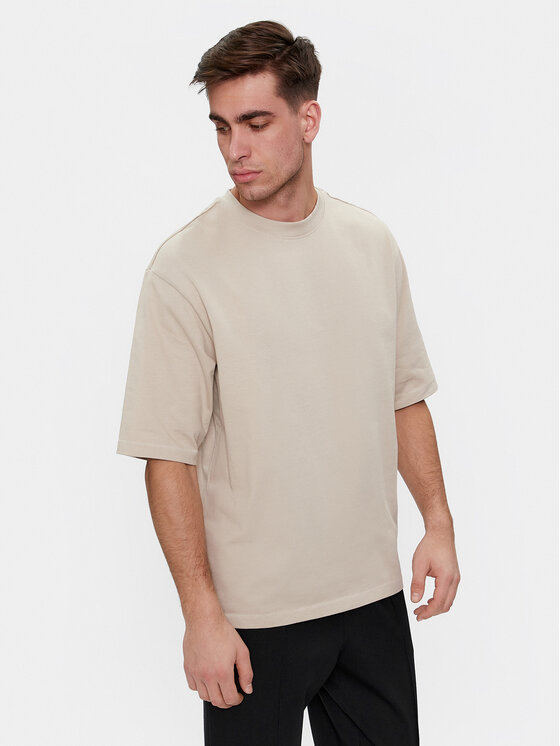 Only & Sons Tričko Millenium 22027787 Béžová Oversize