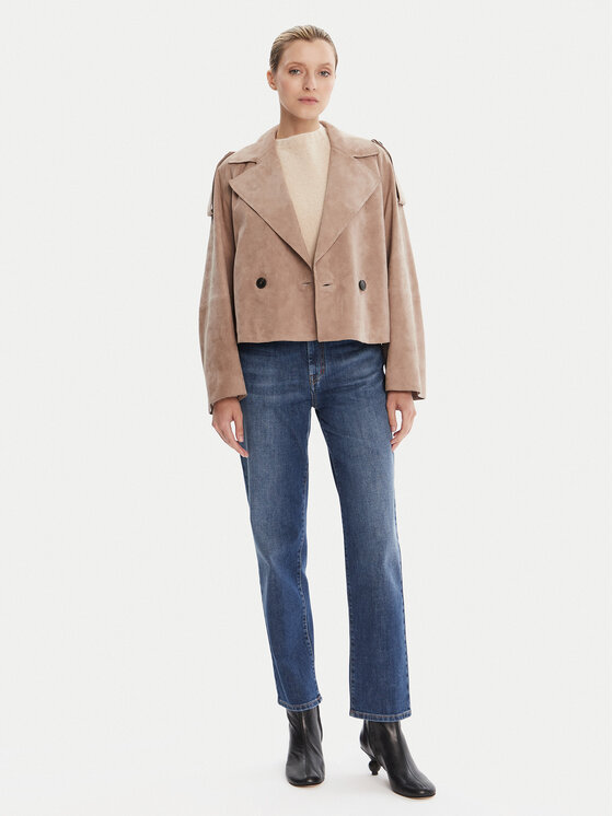 Weekend Max Mara Geacă de piele Maga 2525446061 Maro Regular Fit