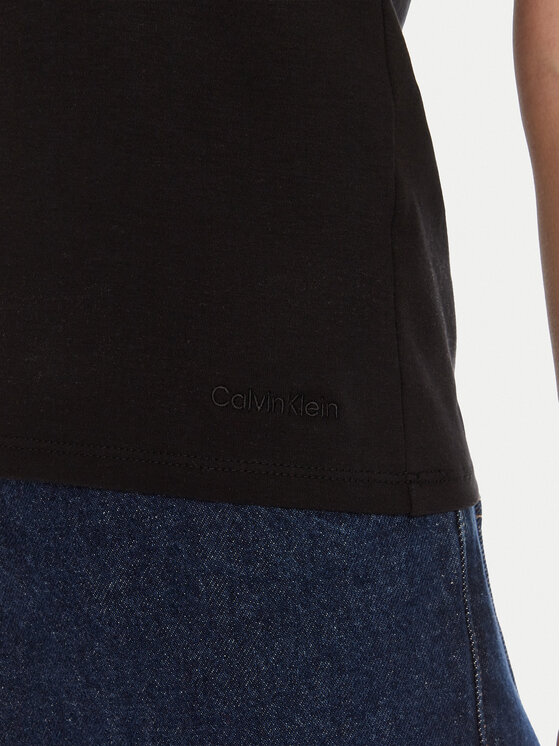 Calvin Klein Calvin Klein T-shirt LV044C216G Crna Regular Fit