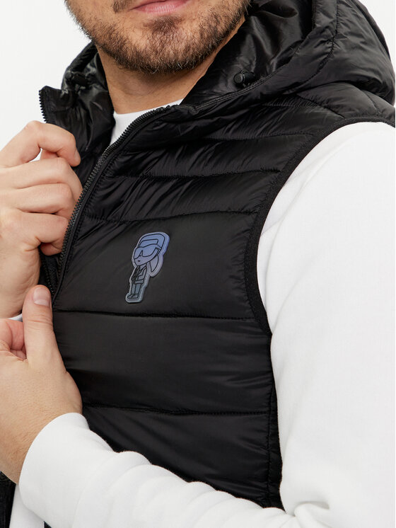 KARL LAGERFELD KARL LAGERFELD Жилет 505403 542591 Чорний Regular Fit