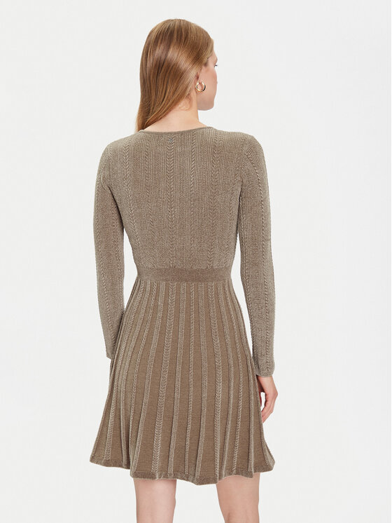 Guess Guess Плетена рокля W5BK79 Z3902 Бежов Regular Fit