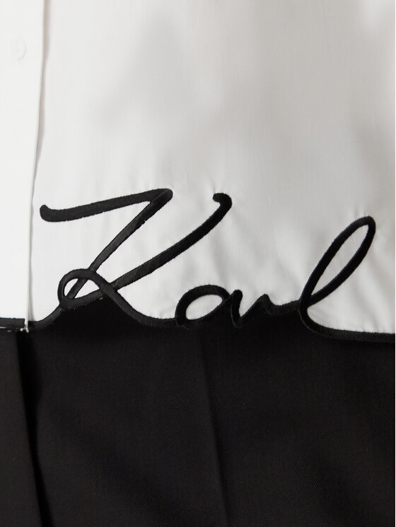 KARL LAGERFELD KARL LAGERFELD Сорочка B2W11017 Білий Loose Fit