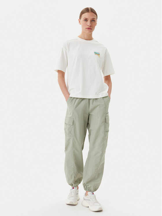 Napapijri Napapijri Tričko S-Nice NP0A4IG4 Écru Regular Fit
