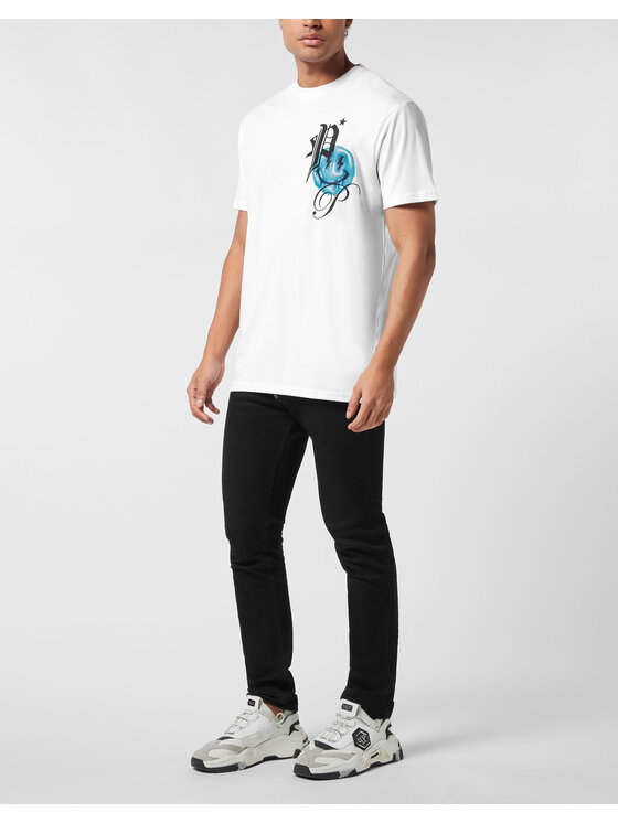 PHILIPP PLEIN PHILIPP PLEIN T-shirt 25629 Bianco Regular Fit