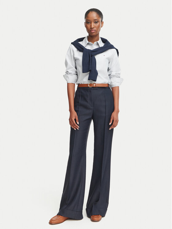 Tommy Hilfiger Tommy Hilfiger Риза WW0WW46111 Сив Relaxed Fit