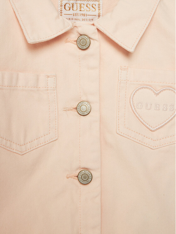 Guess Guess Prechodná bunda K5GL01 WH6L0 Koralová Regular Fit