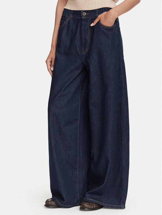 Weekend Max Mara Blugi Zattera 2625186031 Bleumarin Wide Leg