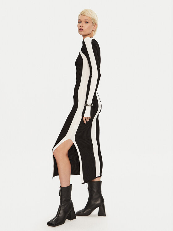 Patrizia Pepe Patrizia Pepe Trikotažinė suknelė 8A1338 K9J5 Écru Regular Fit