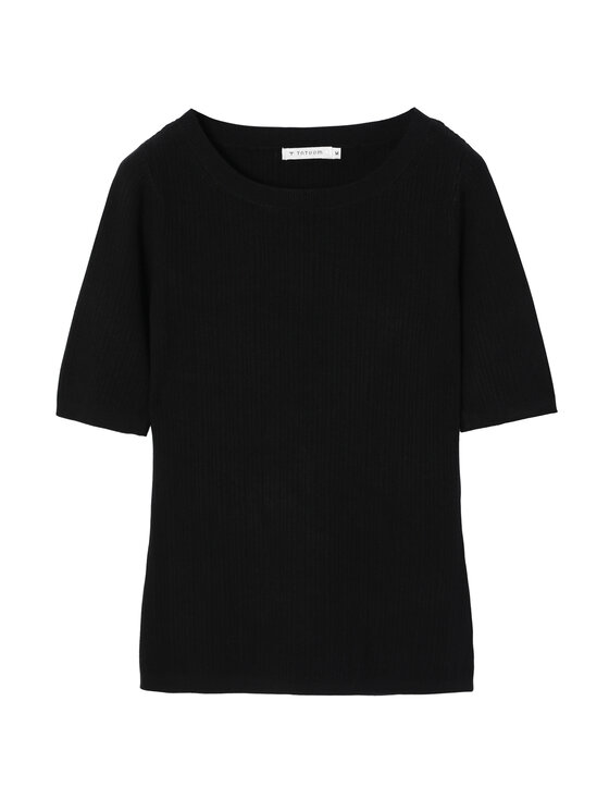 TATUUM TATUUM Sweter SALMIKO Czarny Fitted Fit