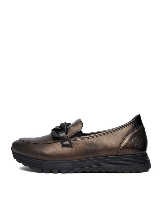 Rieker Rieker Loafersy CEO-49051-25 Tmavě hnědá