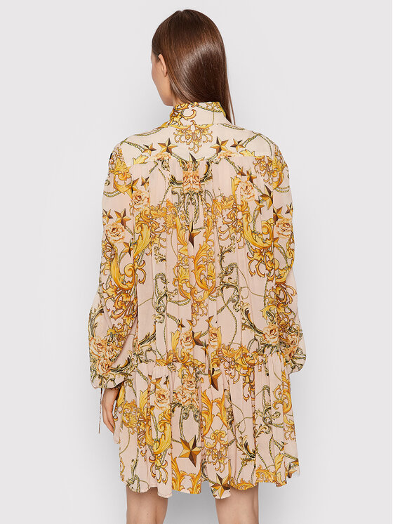 Vestito chemisier O_S0087 Beige Regular Fit